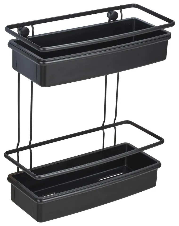 Черен рафт за душ Molinella, 30 x 35 cm - Wenko