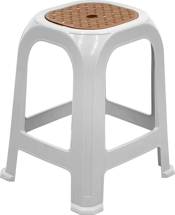 С stool Desia от полипропилен в бял цвят 35x35x45см.