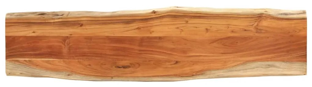 370640 vidaXL Плот за маса, 160x40x3,8 см, правоъгълен, акация масив, жив ръб