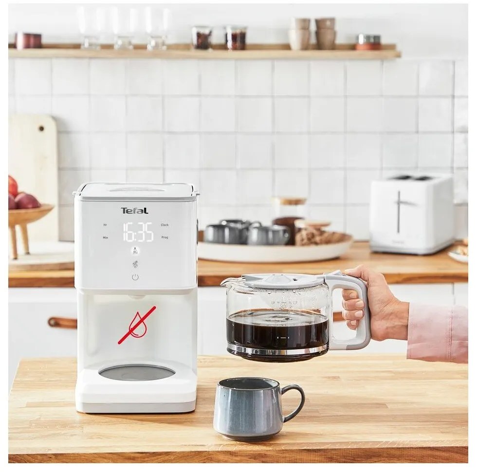 Бяла кафемашина с филтър Sense CM693110 - Tefal