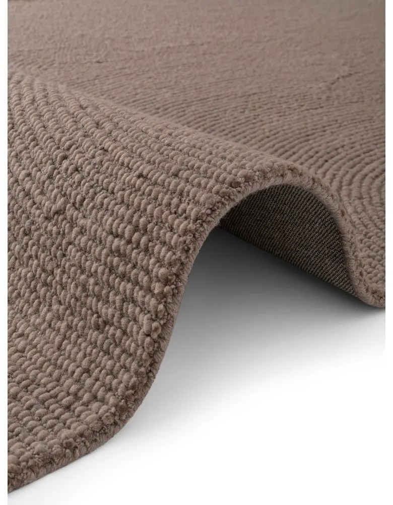 Ръчно изработен вълнен килим в кафяво-сив цвят 120x180 cm Eleni Taupe – Hanse Home