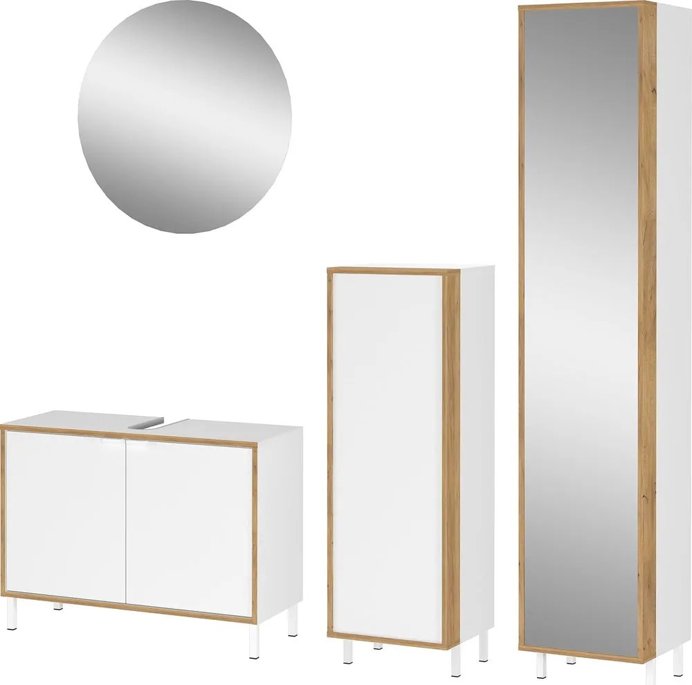 Бял комплект за баня Topeka – Germania