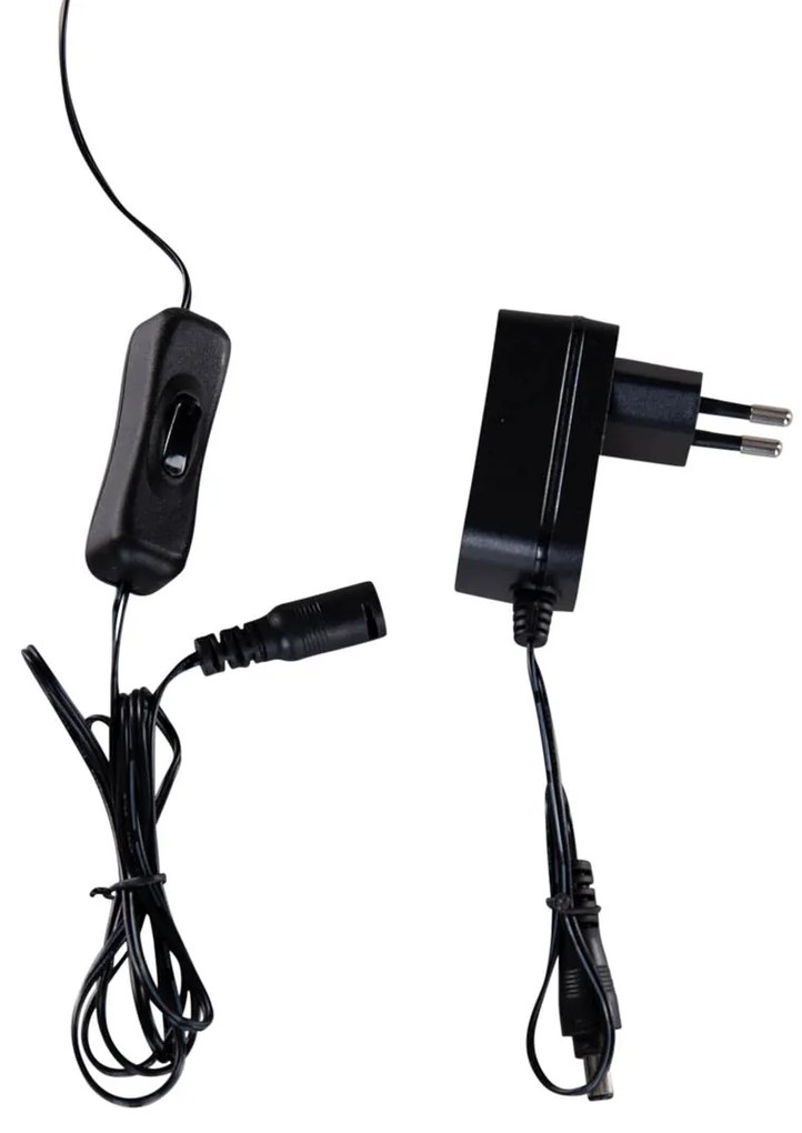 Дизайнерска настолна лампа черна с LED - Ingo