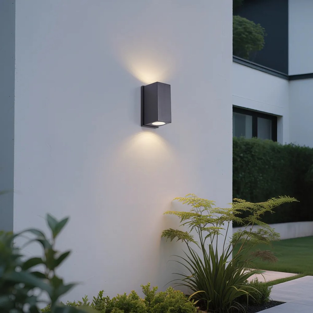 Стенна лампа черна магнитна вкл. LED акумулаторна - Baleno