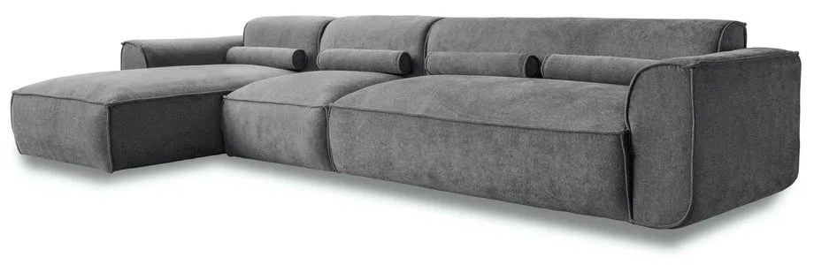 Сив ъглов диван (ляв ъгъл) Flex Felix – Miuform