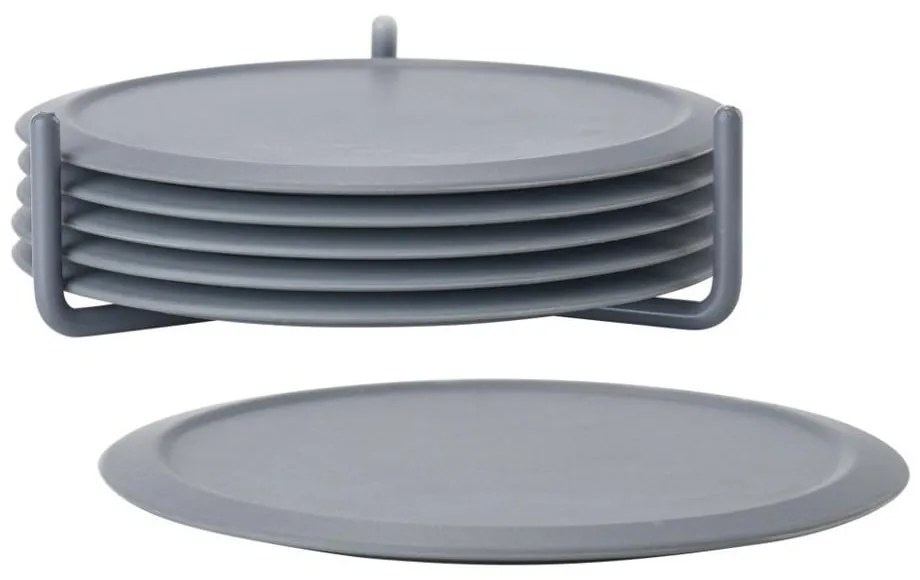 Сиви силиконови подложки в комплект от 6 броя с поставка Singles - Zone