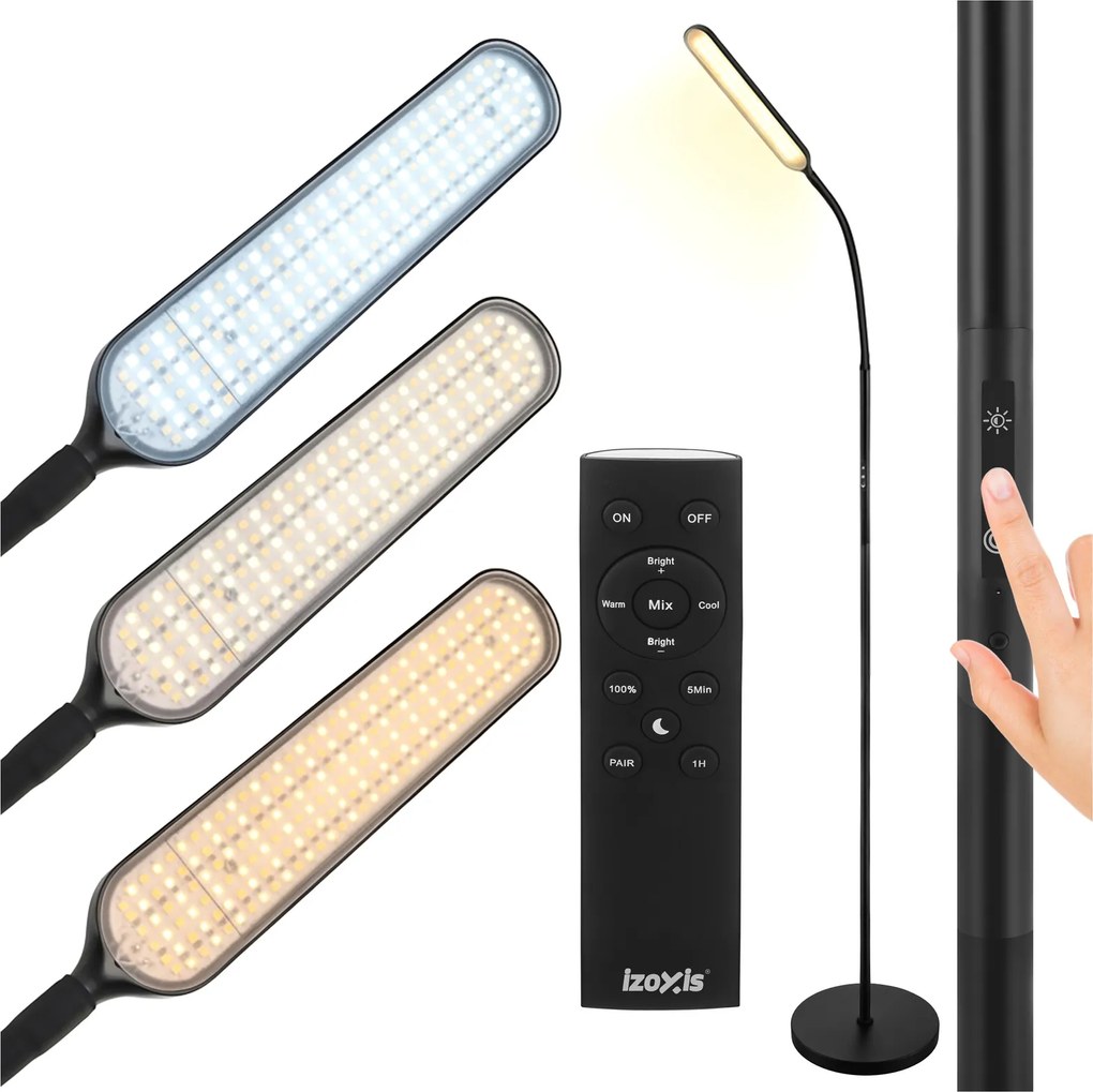 LED подова лампа Izoxis 180 см - модерна стояща лампа за интериора