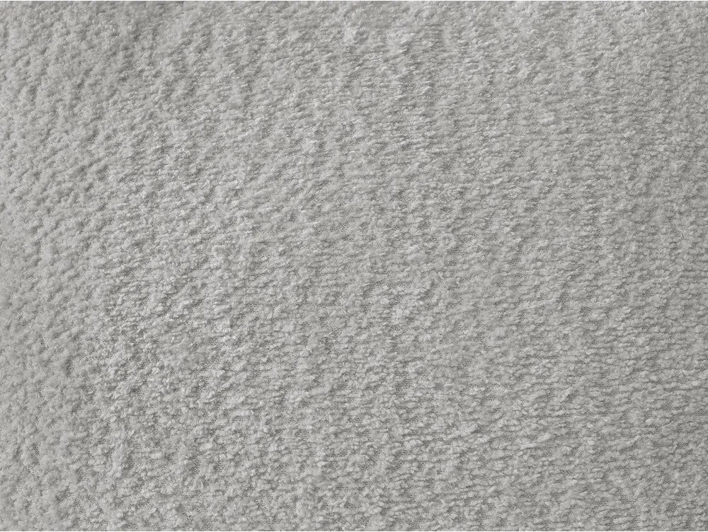 Светлосив ъглов диван от прежда с примки от букле (ляв ъгъл) Azra – Bobochic Paris