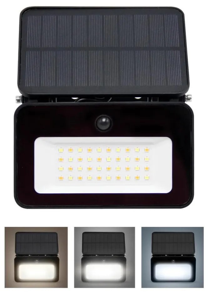 Solight WL913-LED регулируем соларен прожектор с датчик LED/6W/2200 mAh IP65