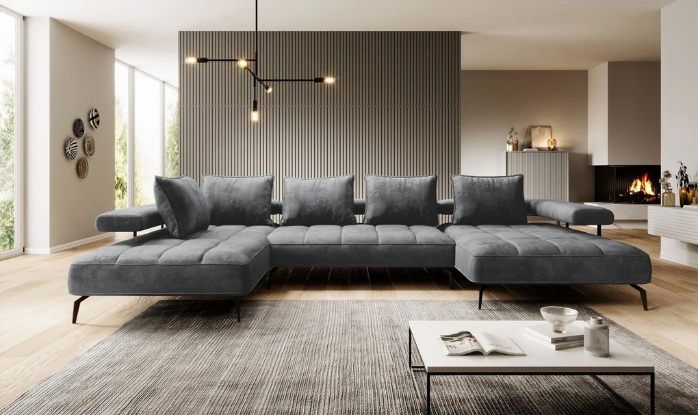 Ъглов диван Model Plus-Gkri-Left