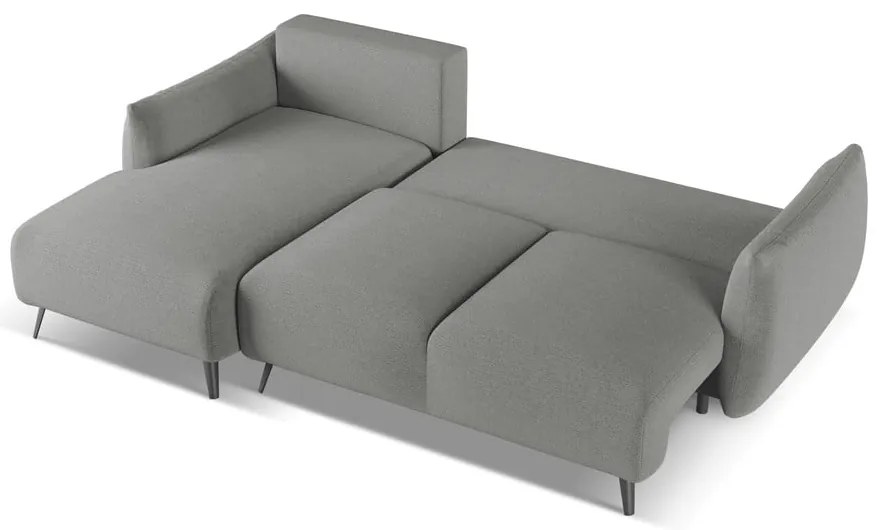 Светлосив ъглов диван (ляв ъгъл) Malie – Makamii