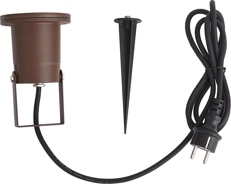 Модерен градински прожектор ръждивокафяв вкл. кабел и щепсел 204cm IP65 - Basic