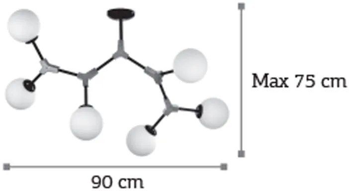 Плафон InLight 6167-6 Полилей-Nikel