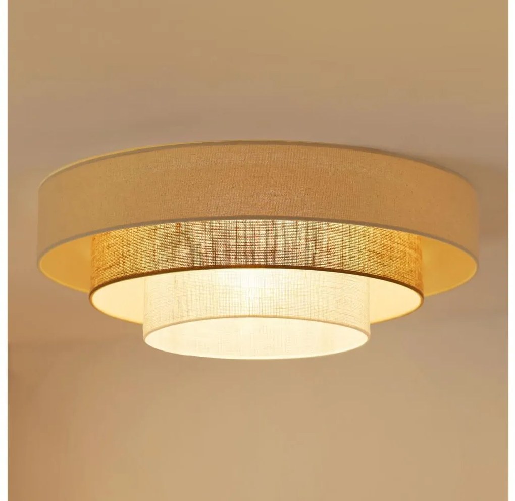 Brilagi-LED таванно осветително тяло DENVER LUNETA LED/12W/230V пр. 60 см беж/кр