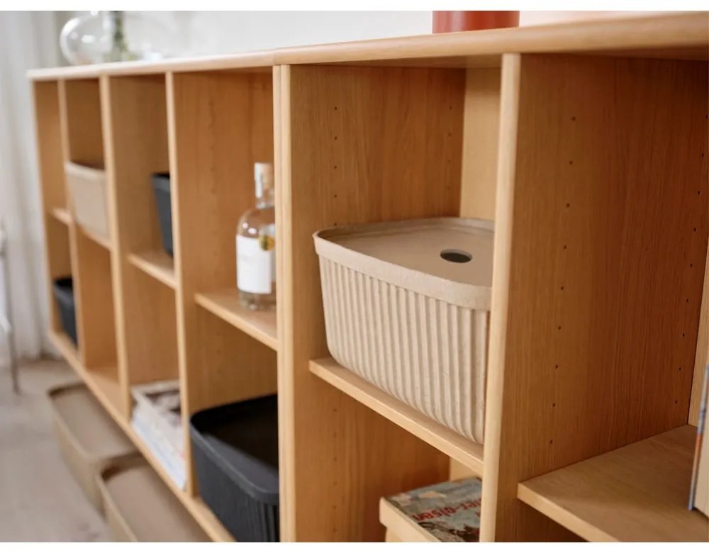 Светлокафяви кутии за съхранение в комплект 2 бр. с капаци 32x23x20,5 cm Pulp – Zone