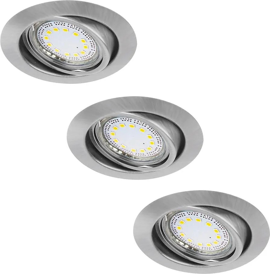Rabalux 1166 - Комплект от 3 LED вградени осветителни тела LITE 3xGU10/3W/230V