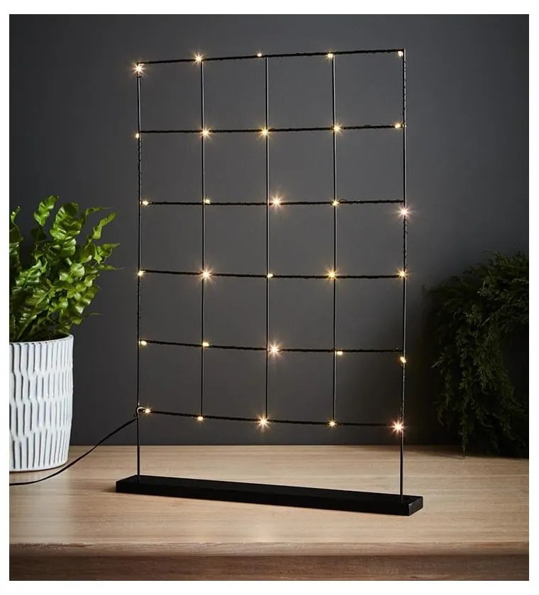 Черна светлинна декорация , височина 61 cm Elisabeth - Markslöjd