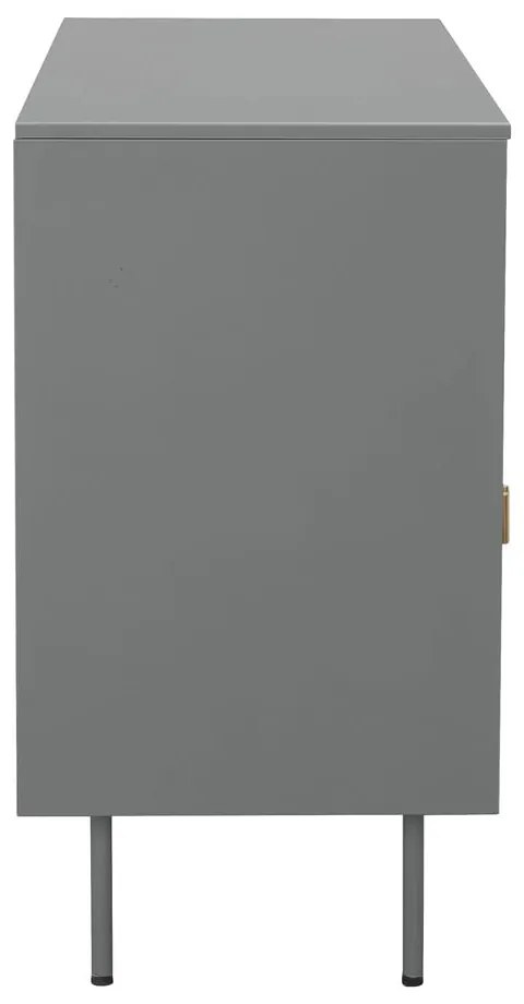 Сива метална витрина 104x80 cm Rosalie – Støraa