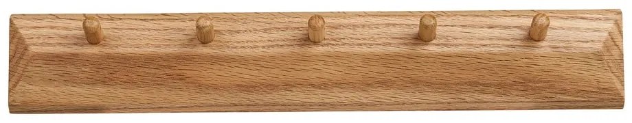 Стенна закачалка от масивен дъб в естествен цвят 50 cm Barco – House Nordic