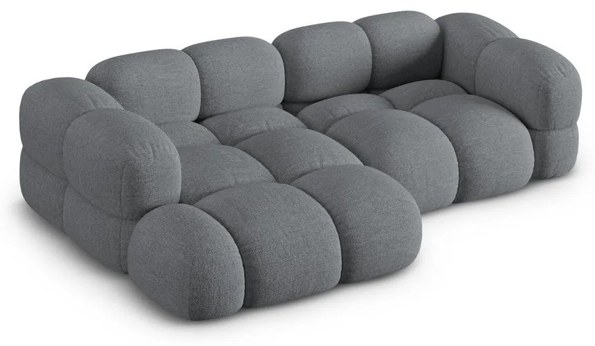Сив ъглов диван (ляв ъгъл) Loretto – Cosmopolitan Design