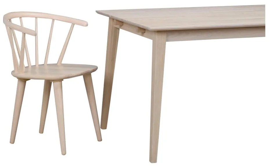 Матова лакирана дъбова маса за хранене , 180 x 90 cm Filippa - Rowico