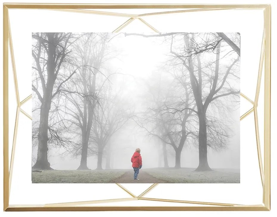 Метална стойка/рамка за стена в златист цвят 18x23 cm Prisma - Umbra