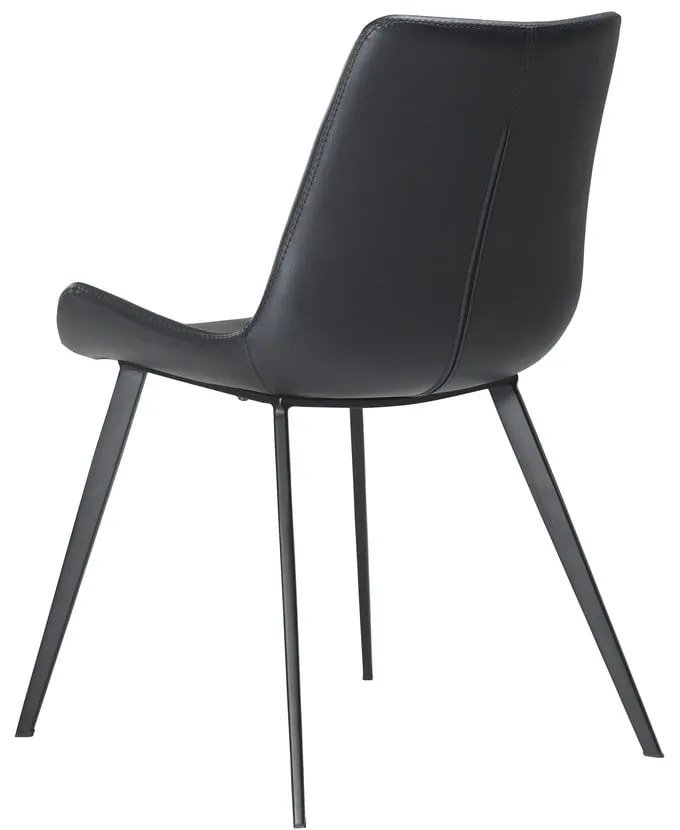 Черен стол за хранене от изкуствена кожа DAN-FORM Дания Hype - DAN-FORM Denmark