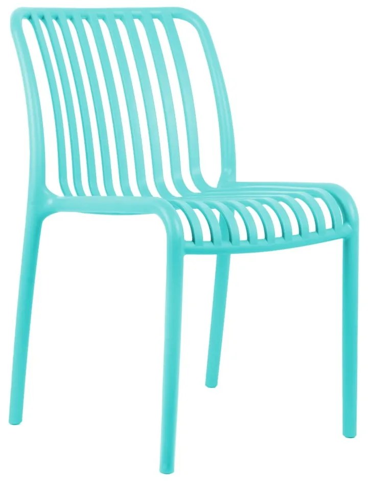 Тюркоазен пластмасов трапезен стол Glee – Leitmotiv