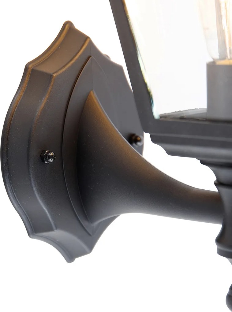 Смарт външен аплик черен IP44 с WiFi ST64 - Capital