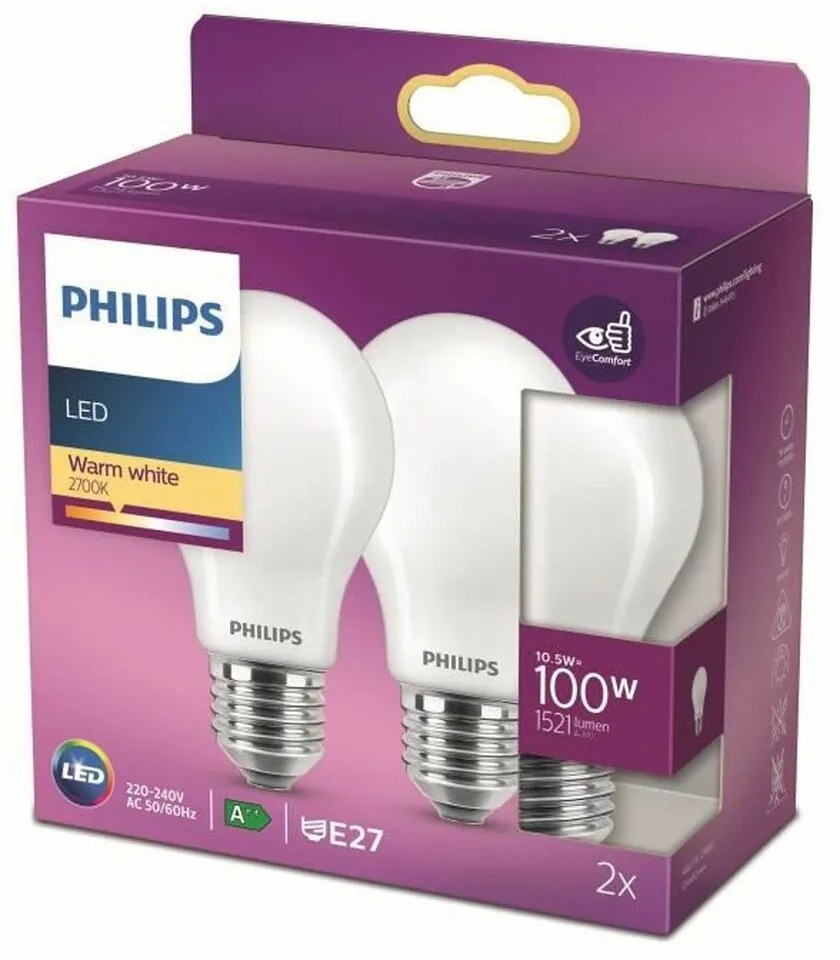 LED крушка Philips Bombilla (2 броя)