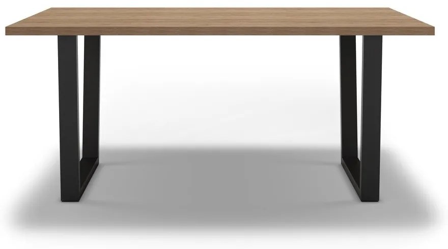 Трапезна маса с дъбов плот 100x180 cm Francesca - Marckeric