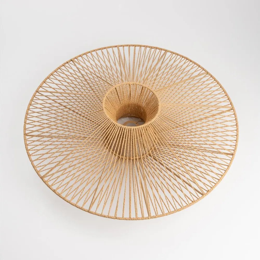 Универсален абажур KERIA, диаметър 70 см, кафяв