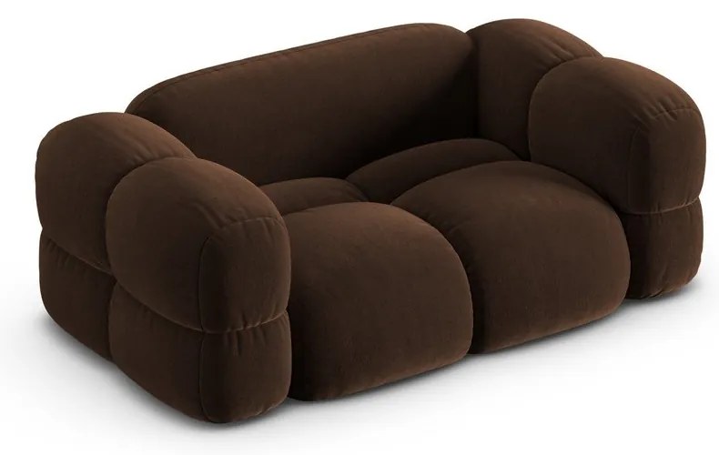 Тъмнокафяв кадифен диван 180 cm Loretto – Cosmopolitan Design