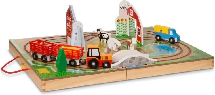 Melissa &amp; Doug - Дървен комплект в куфарче - Ферма