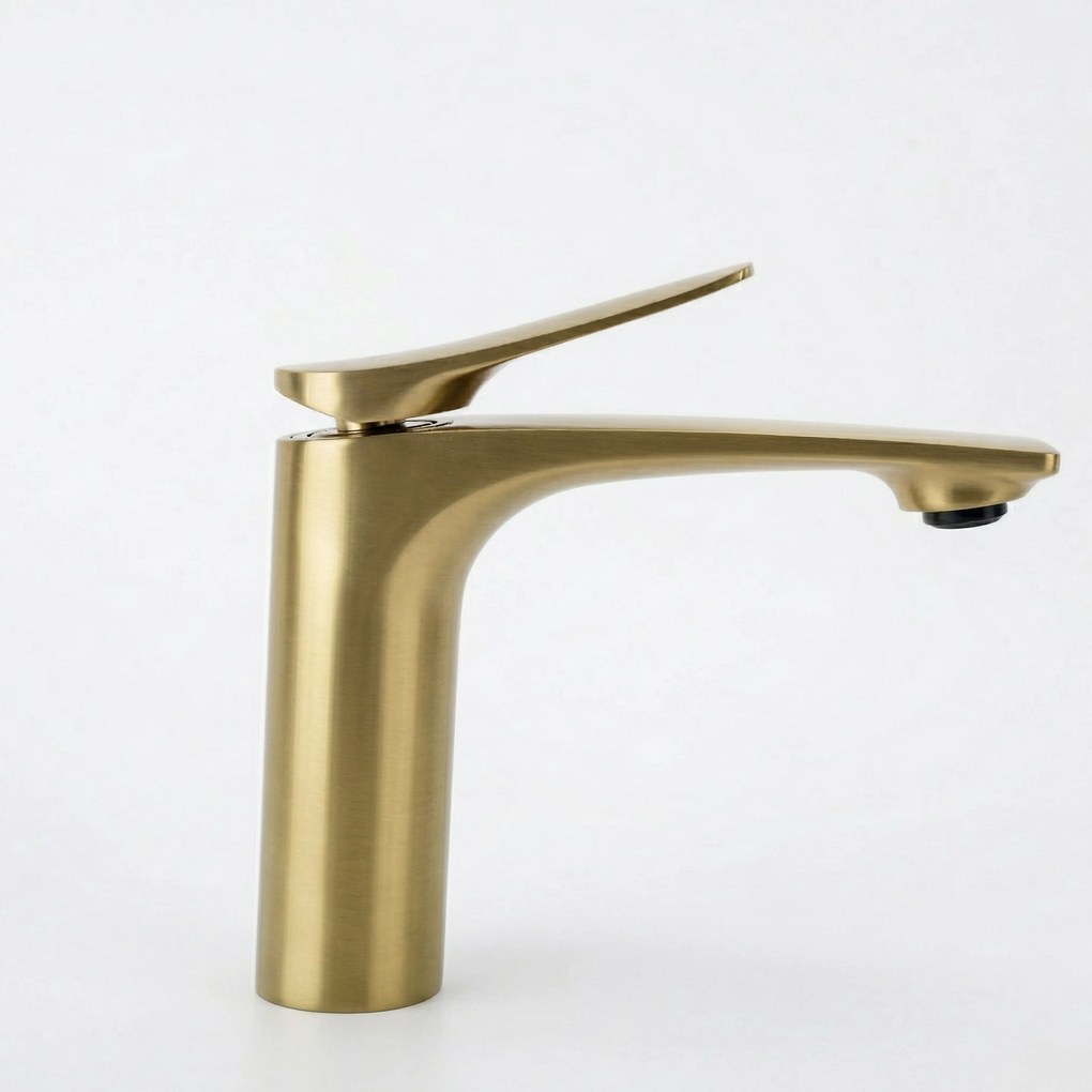 Смесител за мивка PREMIUM REA Vision Gold Brush Low