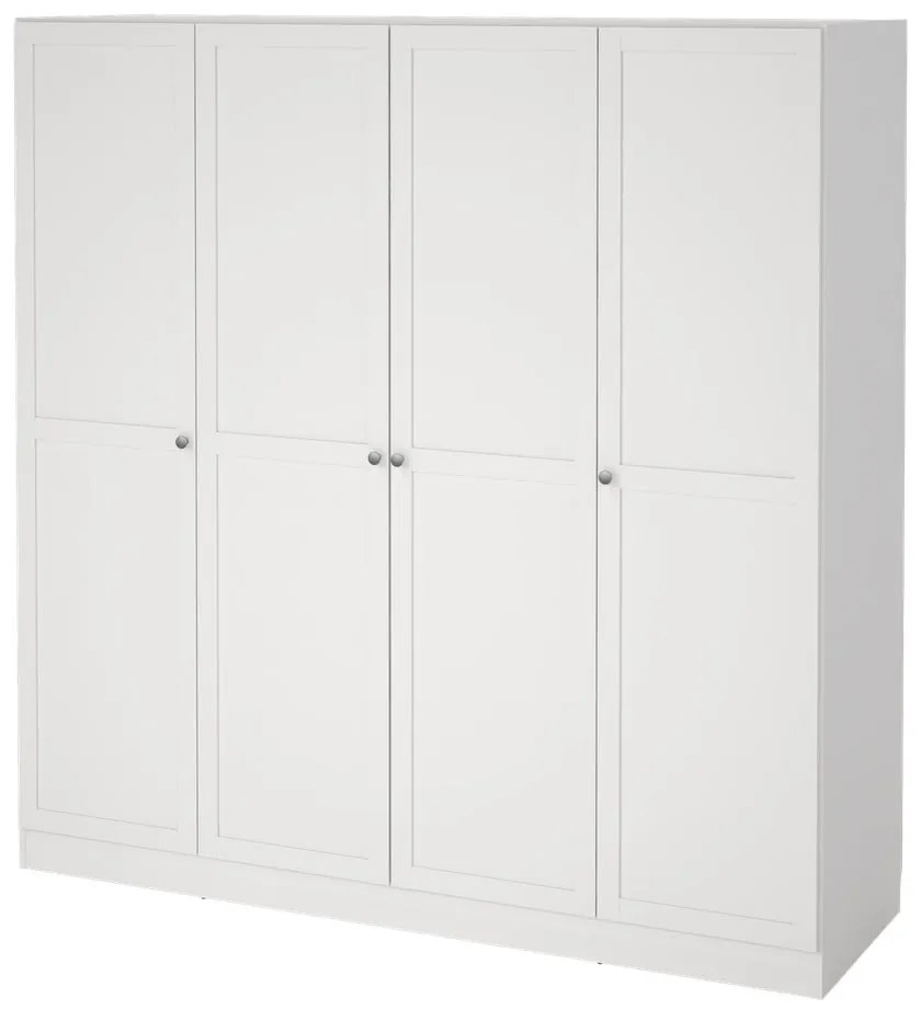 Бял гардероб 195,5x200 cm Billund - Tvilum