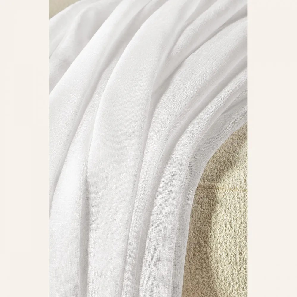 Бяла завеса Sensia с втулки 400 x 250 cm