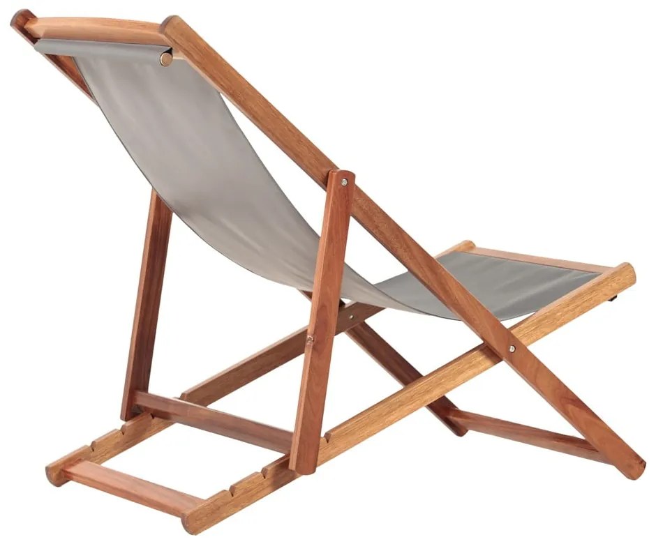 Сив/в естествен цвят градински шезлонг от масивно дърво Dionysus – Bonami Essentials