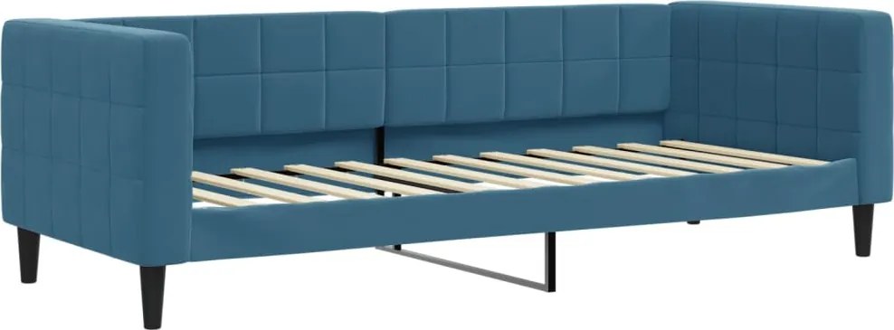 354000 vidaXL Кушетка, тъмносиня, 80x200 см, кадифе