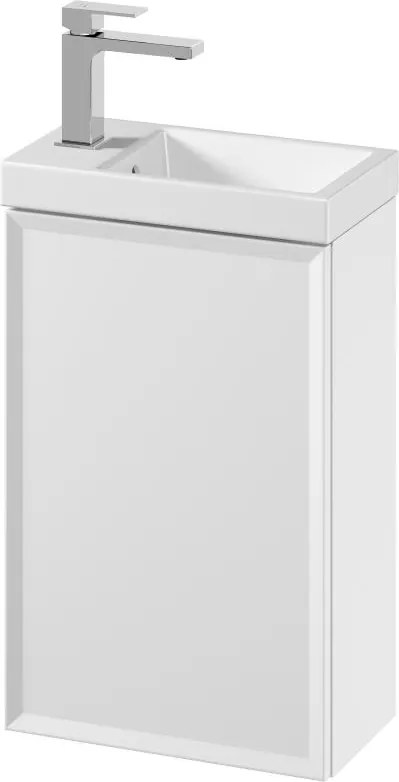 Cersanit S801-568 - Стенен шкаф за баня с мивка MILLE 40x22 см, бял