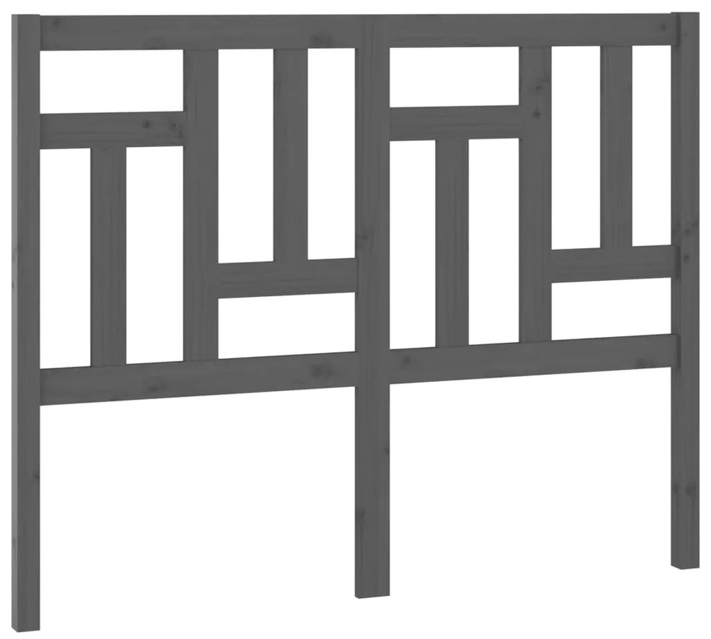 Горна табла за легло Howarth, сива, 145,5x4x100 см, бор масив