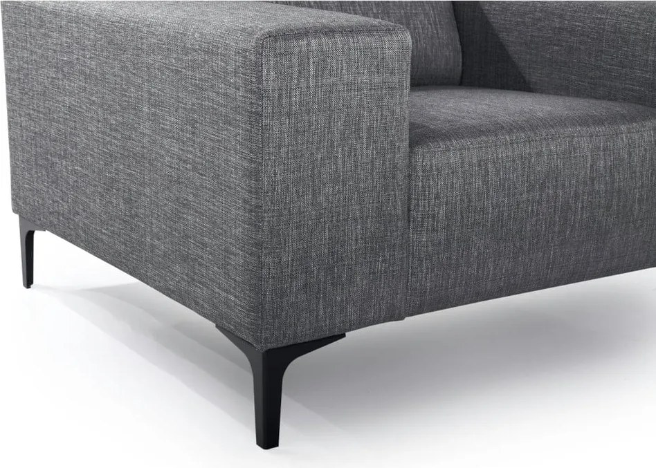 Тъмносив фотьойл Diva - Scandic