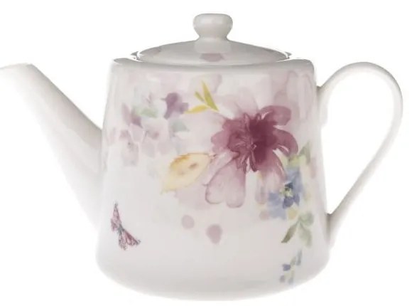 Бял порцеланов чайник 900 ml – Dakls