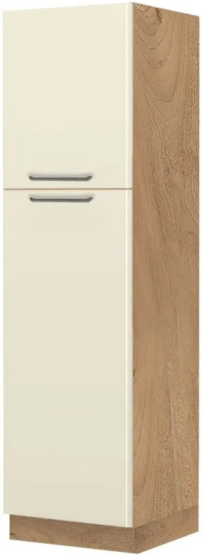 Висок подов шкаф Modena K21-60-2KF-Walnut - Beige