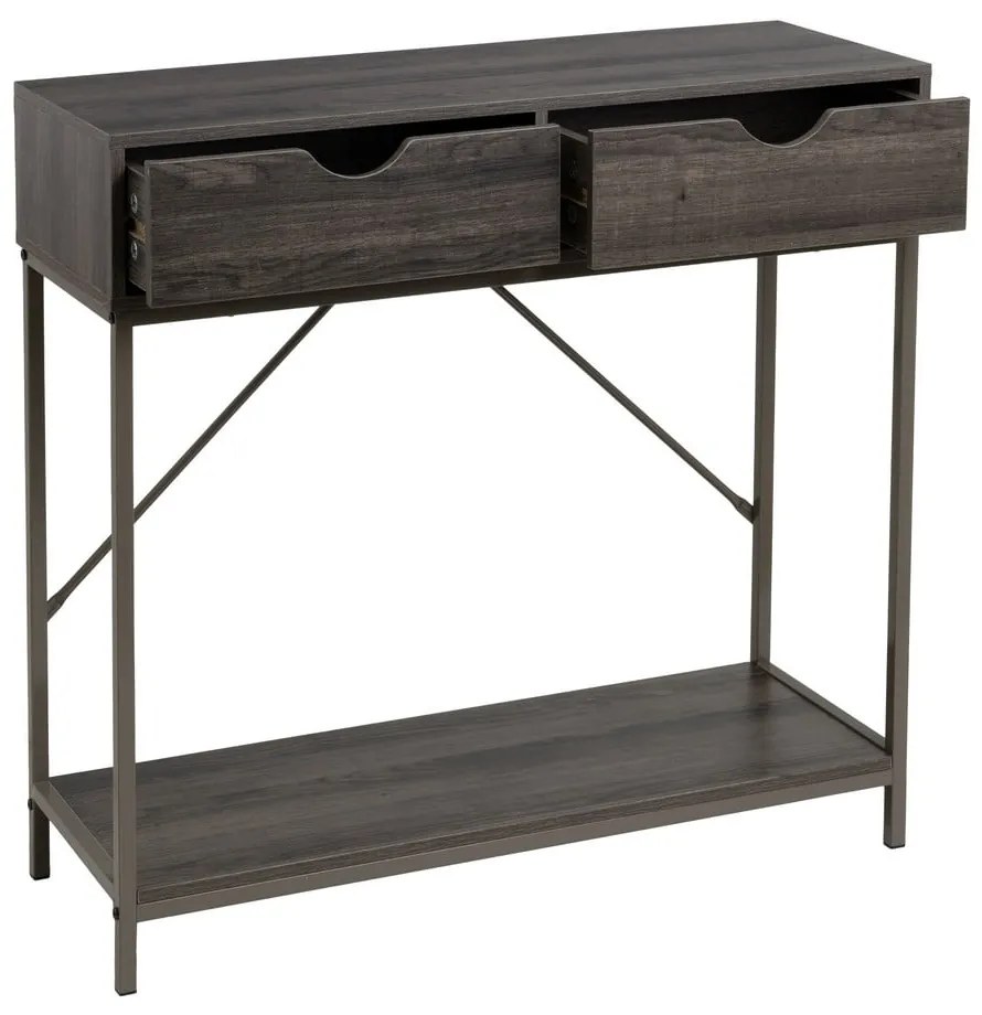 Кафява конзолна маса 30x80 cm - Casa Selección