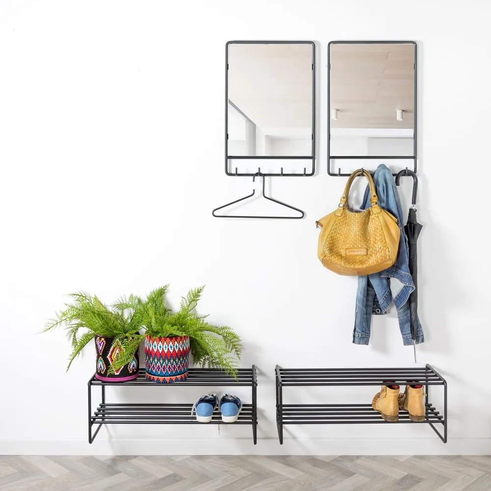 Стенно огледало със закачалка 40x60 cm Clint - Spinder Design