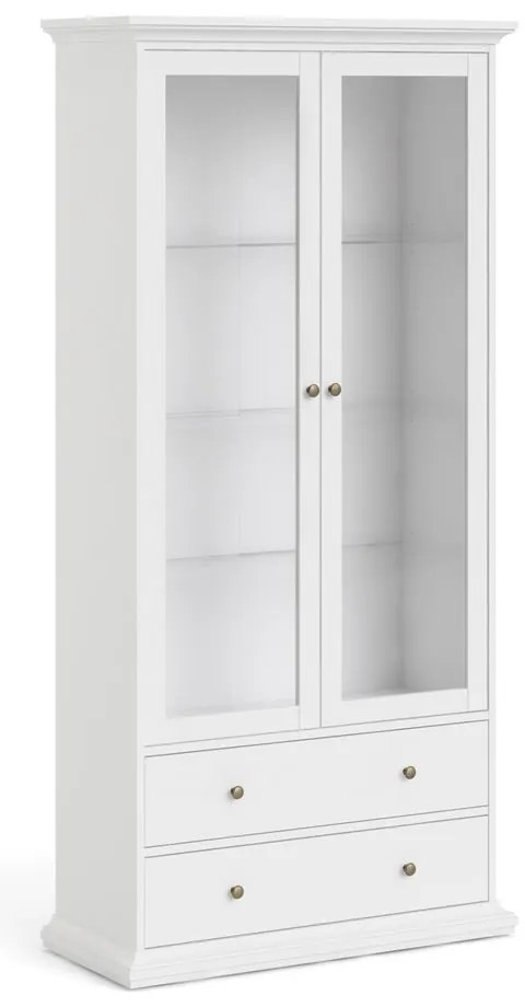 Бяла витрина 96x201 cm Paris – Tvilum