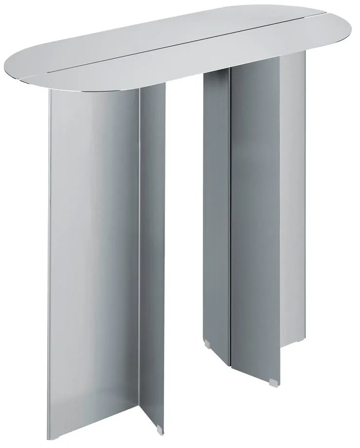 Конзолна маса от неръждаема стомана в матово сребрист цвят 35x80 cm Oru – Blomus