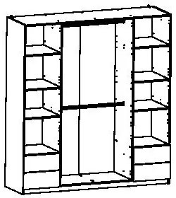 Гардероб 4-doors Merita