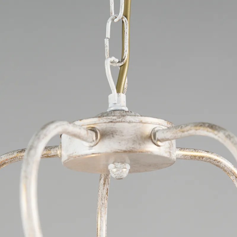 Антична полилей кремава със злато 5-светлина - Como 5